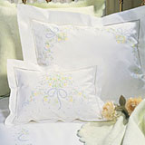 Sweet William Embroidered Sheets, Duvet Covers | Gracious Style