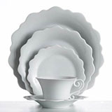 J.L. Coquet Samoa White Dinnerware | Gracious Style