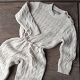 Cable Knit Alpaca Baby Overall | Gracious Style