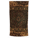 Casbah Rug Cocoa Gold Cotton Bath Towels by Fresco | Gracious Style