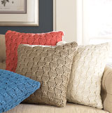 Charlotte Knitted Throw Pillow, Sham and Throw | Gracious Style