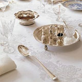 Double Damask Tablecloth, Placemats, Napkins Irish Linen| Gracious Style