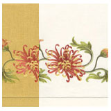 Chrysanthemum Linen Hand Towels Embroidered | Gracious Style
