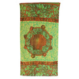 Coral Reef Lime Cotton Bath Towels by Fresco | Gracious Style
