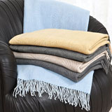 Crescent Cashmere Throw Blanket | Gracious Style