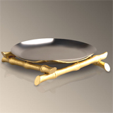 L'Objet Bambou Stainless Steel Platters | Gracious Style