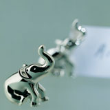 Elephant Place Card Holders Silver Plated | Gracious Style