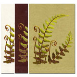 Fern Hand Towels Embroidered Linen | Gracious Style