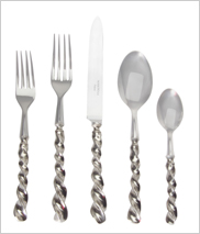 French Twist Silverplated Flatware from Mariposa | Gracious Style