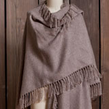 Alpaca Cape with Fringe Trim | Gracious Style