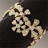 Garland Gold Napkins Rings Swarovski Crystals | Gracious Style