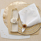 Kim Seybert Glam Rock Gold Table Setting | Gracious Style