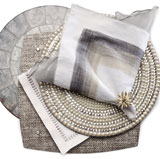 Kim Seybert Glam Rock Silver Table Setting | Gracious Style