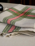 Greenwich Plaid Linen Tablecloth and Napkins |Gracious Style