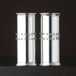 Grosgrain Salt Pepper Shakers Silver Vera Wang Gift | Gracious Style