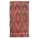 Ikat Stripes Rust Cotton Bath Towels by Fresco | Gracious Style