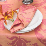 Isabelle Coral Tablecloth and Napkins | Gracious Style