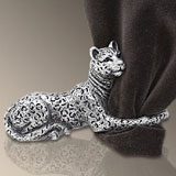 Jaguar Napkin Rings Gold Platinum Swarovski Crystal | Gracious Style