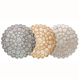 Lace Capiz Shell Round Placemats by Kim Seybert | Gracious Style