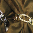 Links Gold and Platinum Swarovski Napkins Rings Gift | Gracious Style
