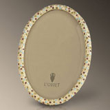 L'Objet Pave Gold Oval Multicolor Picture Frame | Gracious Style