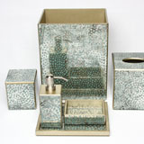 Mosaic Aqua Bath Accessories by Waylande Gregory| Gracious Style