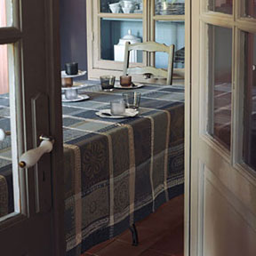 Mille Wax Cendre Table Linens | Gracious Style