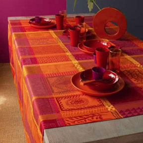 Mille Wax Ketchup Table Linens | Gracious Style