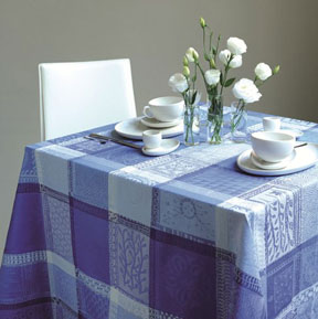 Mille Wax Ocean Table Linens | Gracious Style
