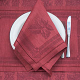 Natalie Red Table Linens | Gracious Style