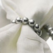 Pearls Napkin Rings Metal Aluminum Silver Brilliant Gift | Gracious Style