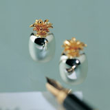 Pineapple Place Card Holders Silver Plated | Gracious Style
