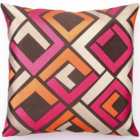 Trina Turk Blue Pink Maze Pillow | Gracious Style