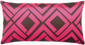 Trina Turk Pink Chocolate Avenida Maze Pillow | Gracious Style