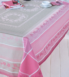 Garnier Thiebaut Roses Anciennes Table Linens | Gracious Style