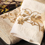 Anali Rossignol Embroidered Bath Towels | Gracious Style