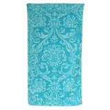 Royal Damask Aqua Cotton Bath Towels by Fresco | Gracious Style