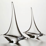 Glass Sailboats by Simon Pearce | Gracious Style