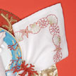 Kim Seybert Shell Border Red Embroidered Napkins | Gracious Style