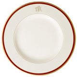 Pickard Signature Monogram Burgundy China | Gracious Style