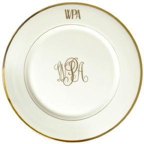 Pickard Signature Monogram Charger Plate | Gracious Style