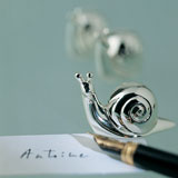 Snail Place Card Holders Silver Plated | Gracious Style