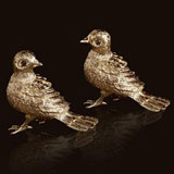 Birds Gold Salt & Pepper Shakers  | Gracious Style