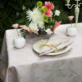 Isabelle Carnation Pink Tablecloth | Gracious Style