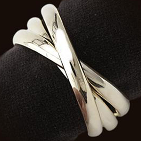 Three Rings Gold Napkin Rings | Gracious Style