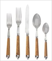 Toursade Wood Flatware by Mariposa | Gracious Style