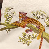 Tree Jaguar Bath Towels Embroidered | Gracious Style