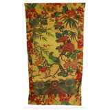 Tropical Peacock Lime Cotton Beach Towel by Fresco | Gracious Style