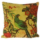 Tropical Peacock Lime Large Pillow by Fresco Towels | Gracious Style
