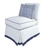Upholstered Slipper Chair by oomph | Gracious Style